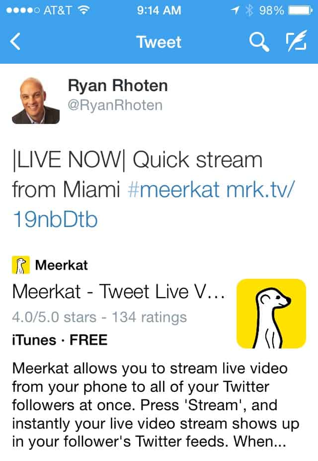 Meerkat app